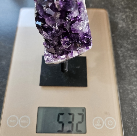 Raw Amethyst Cluster on Stand - Picture 4 of 6